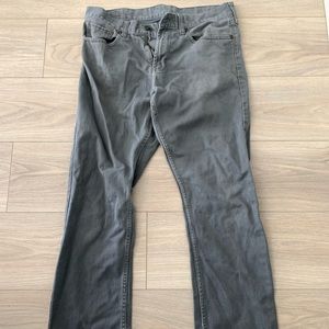 Mens 33/32 LA bullhead straight jeans in light grey